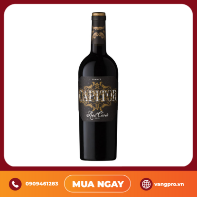 VANG ĐỎ PHÁP CAPITOR RED CUVEÉ 750ML