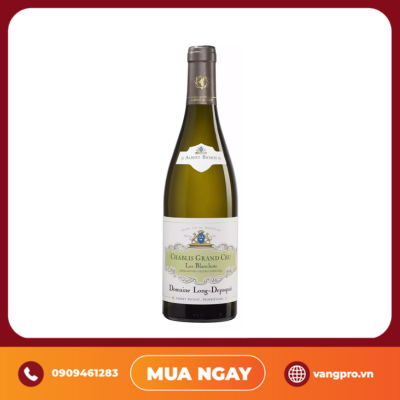 VANG TRẮNG PHÁP CHABLIS ALBERT BICHOT DOMAINE LONG DEPAQUIT 2016