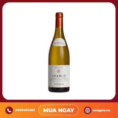 VANG TRẮNG PHÁP CHABLIS GRAND CRU VALMUR PATRIARCHE 750ML