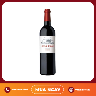 VANG ĐỎ PHÁP CHATEAU BEGADAN CRU BOURGEOIS MEDOC 750M