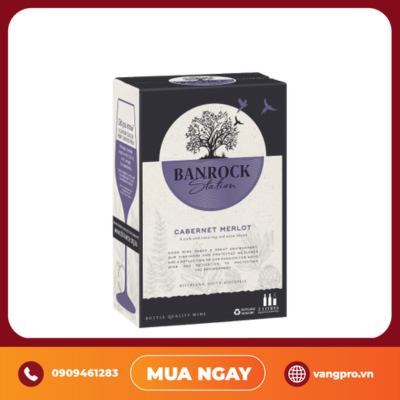 VANG ĐỎ ÚC BANROCK STATION CABERNET MERLOT BỊCH 2L