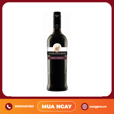 VANG ĐỎ ÚC AUSTRALIAN BUSH SHIRAZ CABERNET 750ML