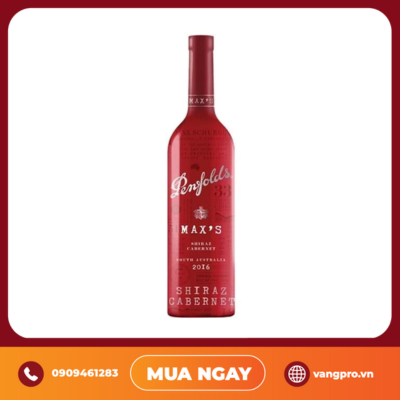 VANG ĐỎ ÚC PENFOLDS MAX'S SHIRAZ CABERNET 750ML