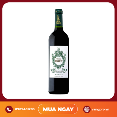 VANG ĐỎ PHÁP CHATEAU FERRIERE MARGAUX 3EME CRU CLASSÉ 2016