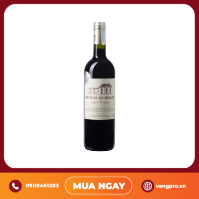 VANG ĐỎ PHÁP AOC BORDEAUX SUPÉRIEUR CHATEAU DE BRAGUE