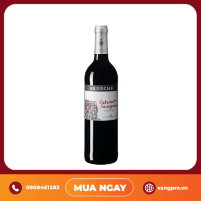 VANG ĐỎ PHÁP ARDECHE CABERNET SAUVIGNON