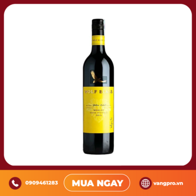 VANG ĐỎ ÚC WOLF BLASS MERLOT YELLOW LABEL 750ML