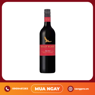 VANG ĐỎ ÚC WOLF BLASS SHIRAZ CABERNET RED LABEL 750ML