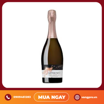 VANG SPARKLING ÚC YELLOW TAIL PINK BUBBLES 750ML
