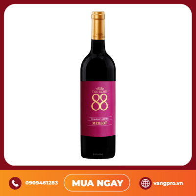 VANG ĐỎ ÚC TWO EIGHTS 88 MERLOT CLASSIC SERIES 750ML