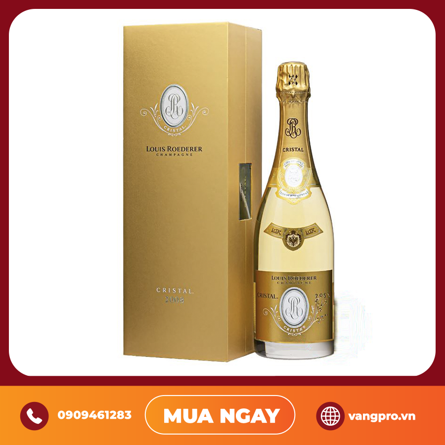 Vang Champagne Cristal Louis Roederer Premier Cru