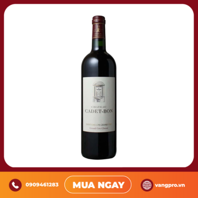VANG ĐỎ PHÁP CHATEAU CADET BON SAINT EMILION GRAND CRU CLASSÉ 2015