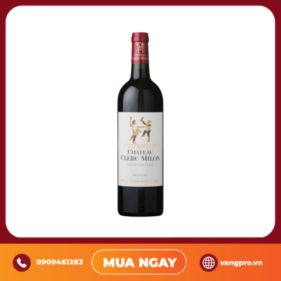 VANG ĐỎ PHÁP CHATEAU CLERC MILON 5 EME CRU CLASSE PAUILLAC 2012
