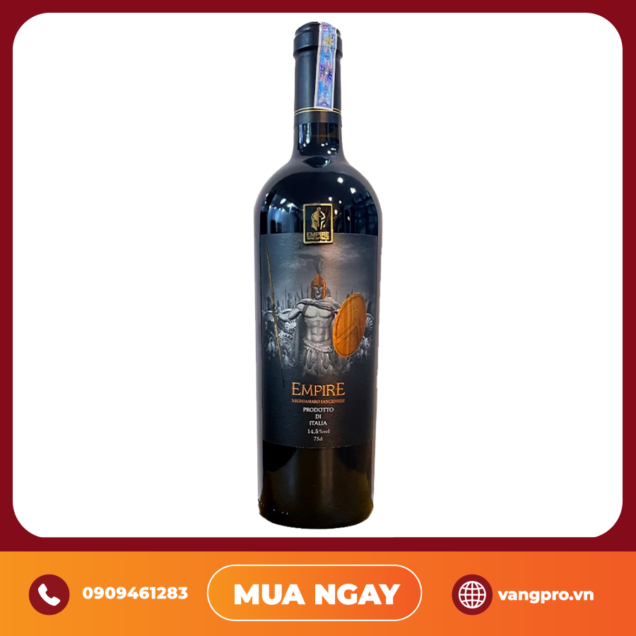 VANG ĐỎ Ý EMPIRE NEGROAMARO SANGIOVESE 14.5%