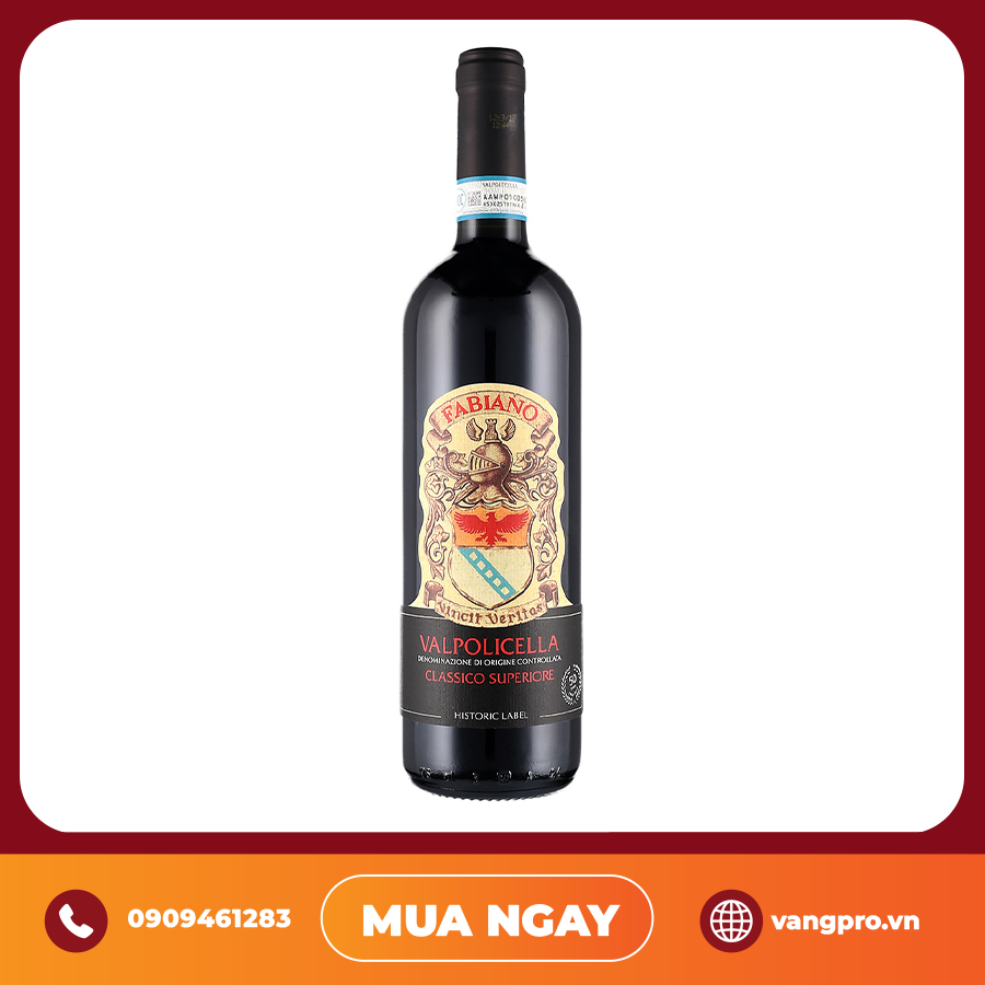 VANG ĐỎ Ý FABIANO VALPOLICELLA CLASSICO SUPERIORE RIPASSO
