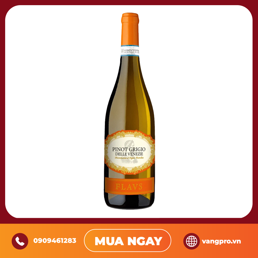 VANG TRẮNG Ý FLAVS PINOT GRIGIO DOC DELLE VENEZIE