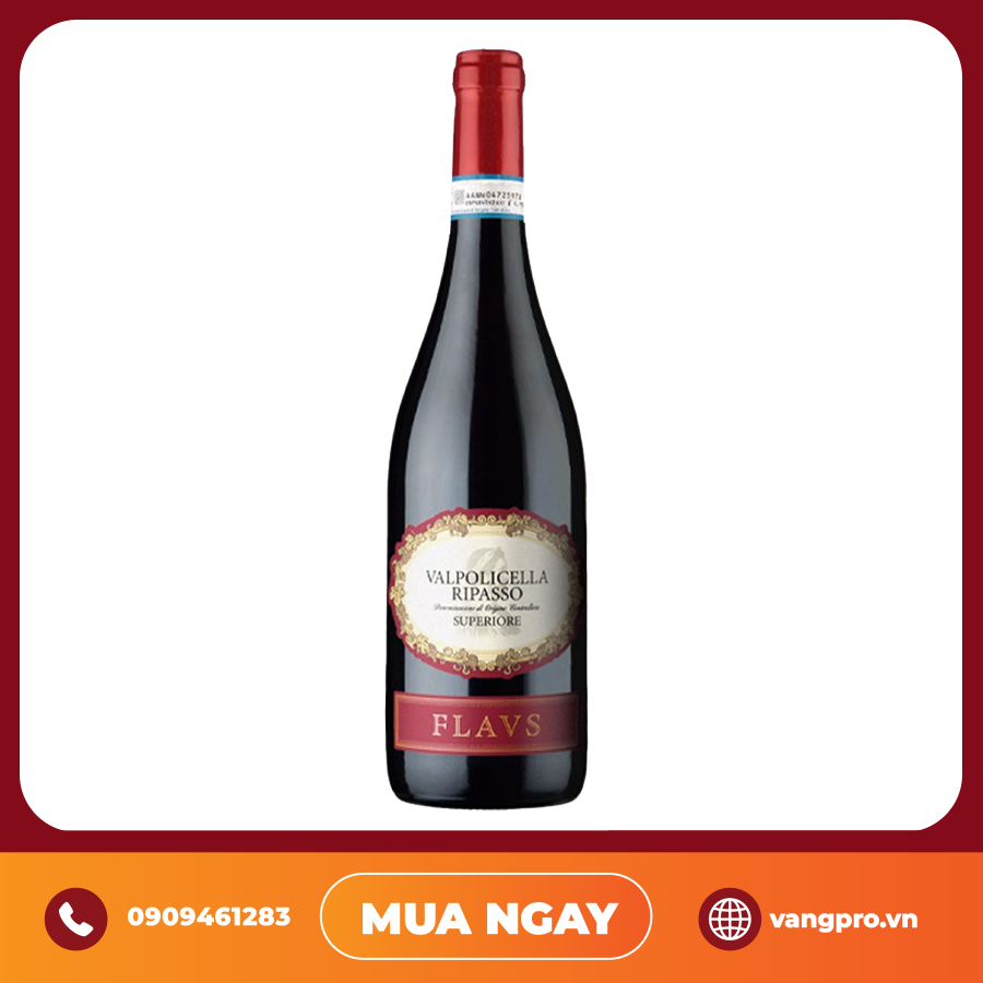 VANG ĐỎ Ý FLAVS VALPOLICELLA SUPERIORE RIPASSO DOC