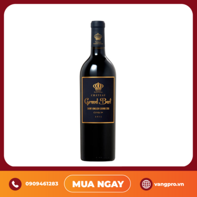 VANG ĐỎ PHÁP CH TEAU GRAND BERT SAINT EMILION GRAND CRU CUVÉE 1ER 750ML