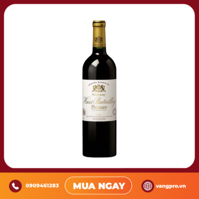 VANG ĐỎ PHÁP CHATEAU HAUT BATAILLEY 3 EME CRU CLASSE PAUILLAC 2015