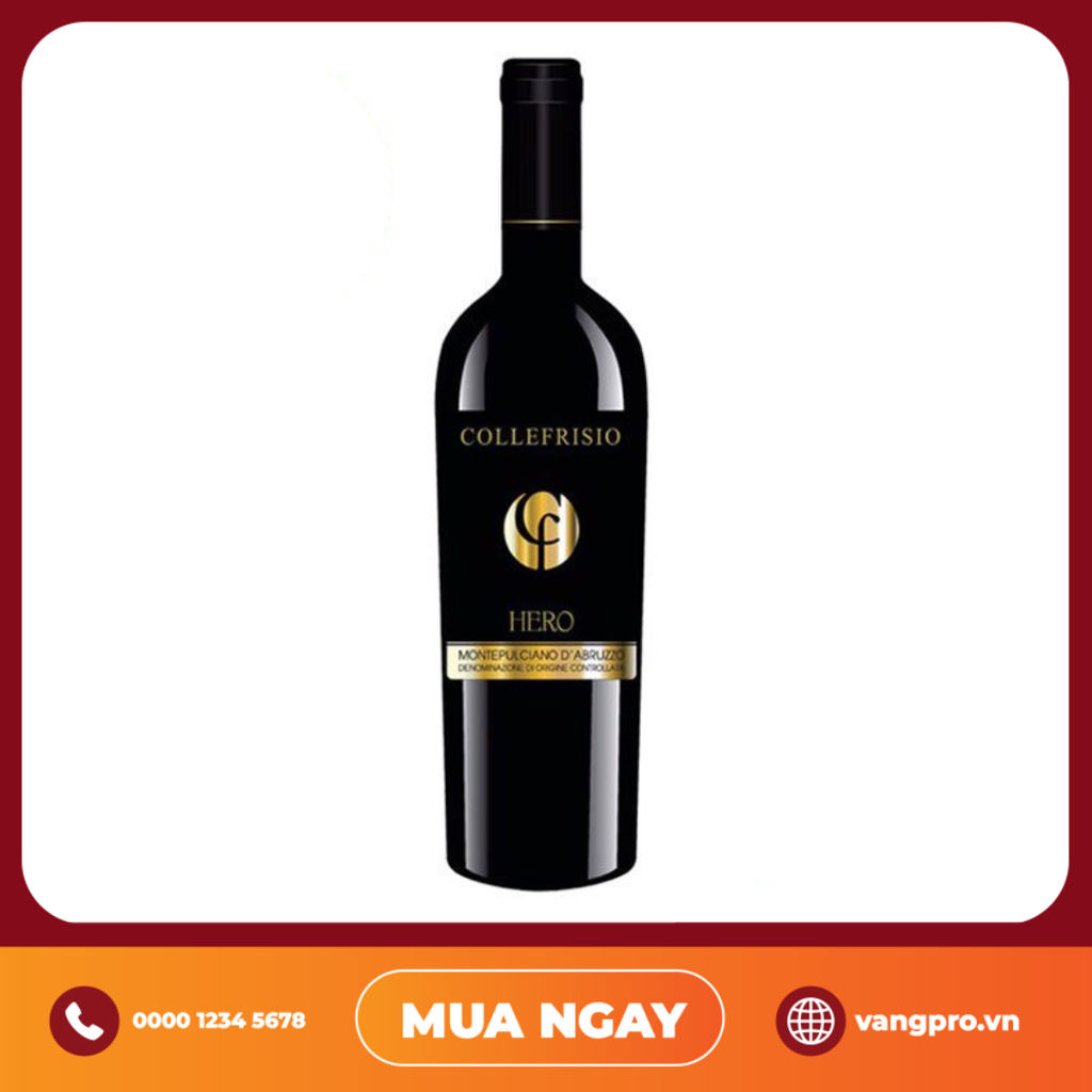 VANG ĐỎ Ý CF COLLEFRISIO HERO MONTEPULCIANO D'ABRUZZ