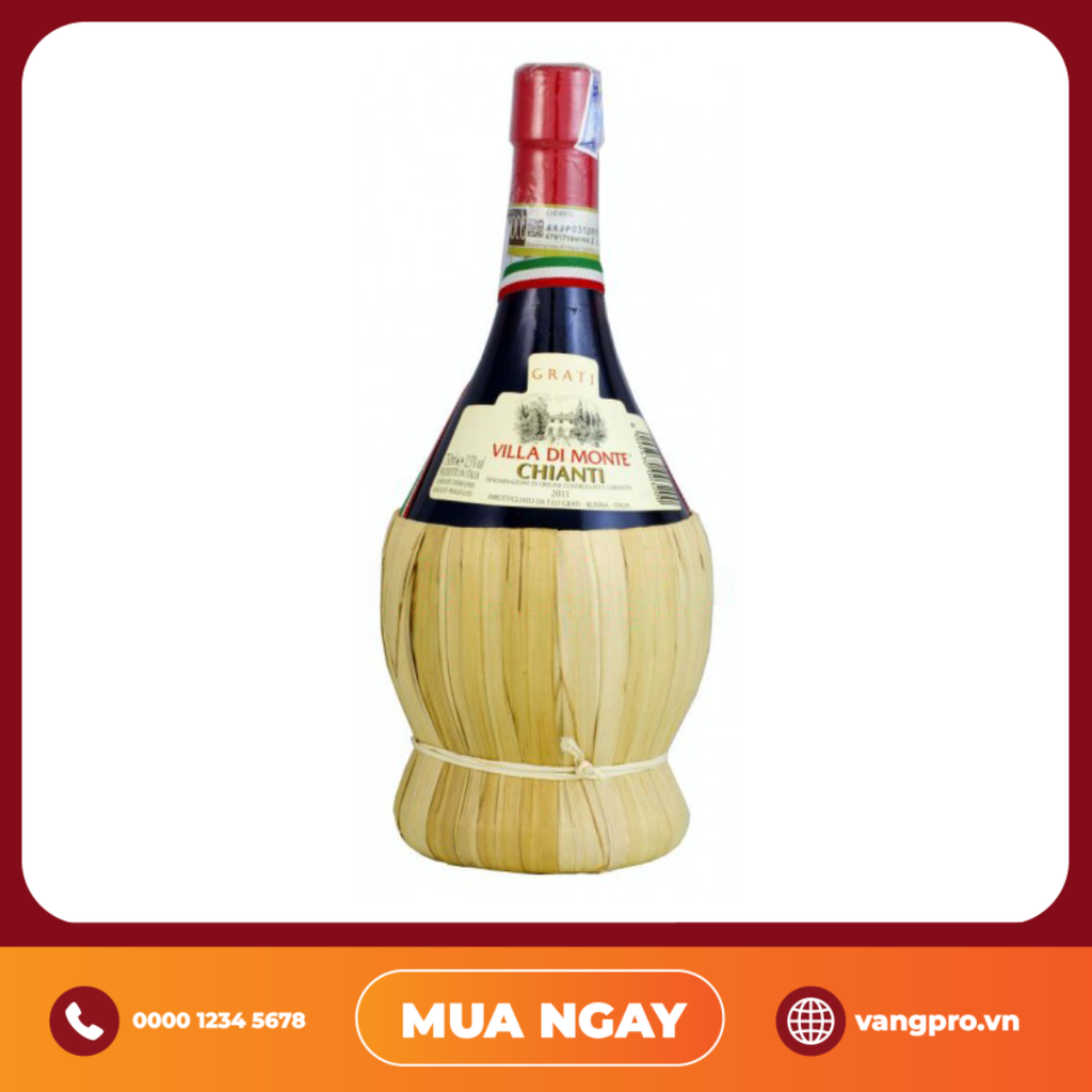 VANG ĐỎ Ý CHIANTI VILLA DI MONTE