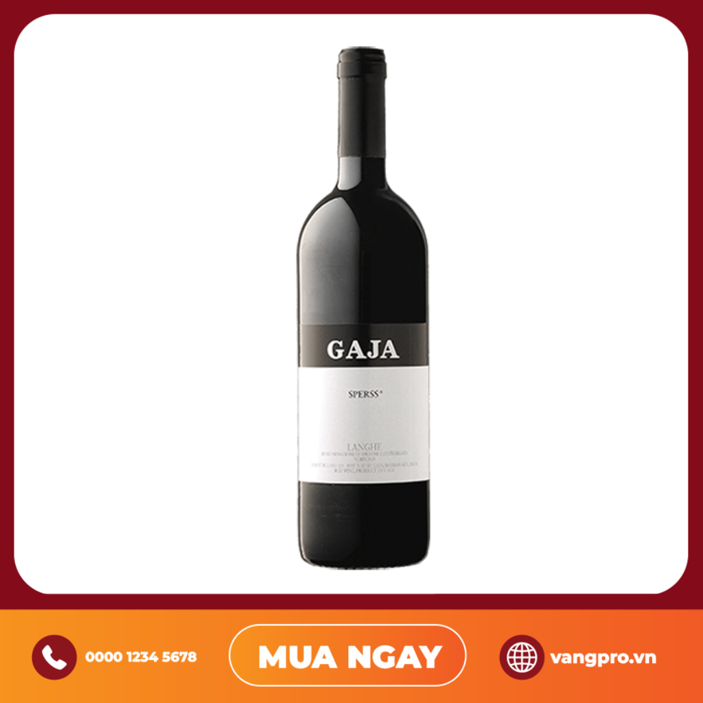VANG ĐỎ Ý GAJA SPERSS DOCG PIEDMONT 2006