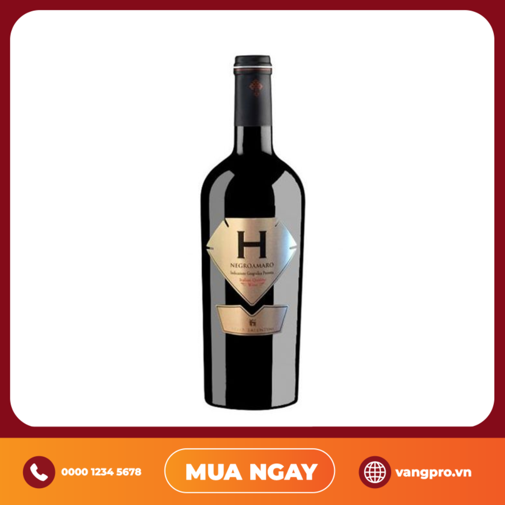 VANG ĐỎ Ý H SILVER NEGROAMARO DEL SALENTO