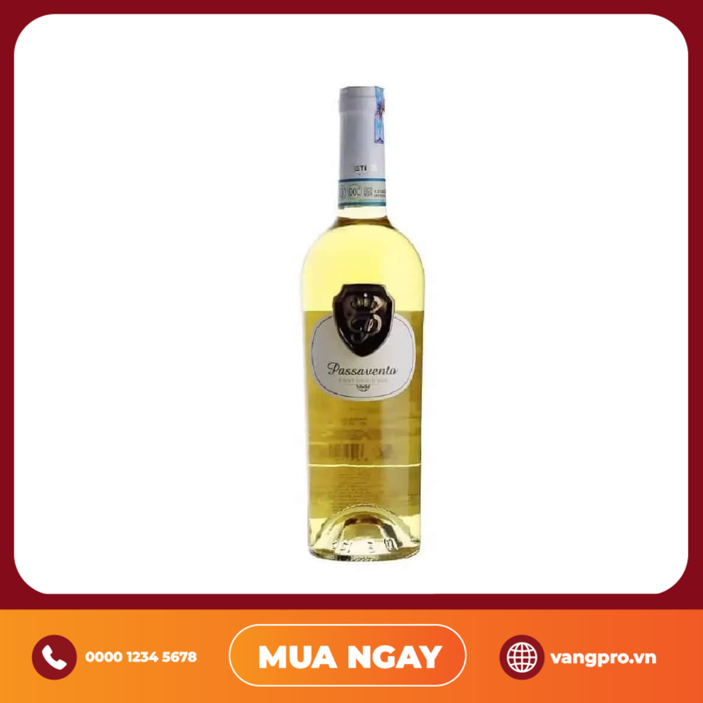 VANG ĐỎ Ý PASSAVENTO PINOT GRIGIO DOC