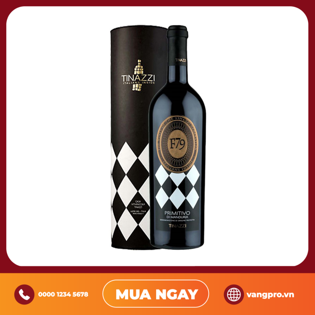 VANG ĐỎ Ý PRIMITIVO DI MANDURIA F79