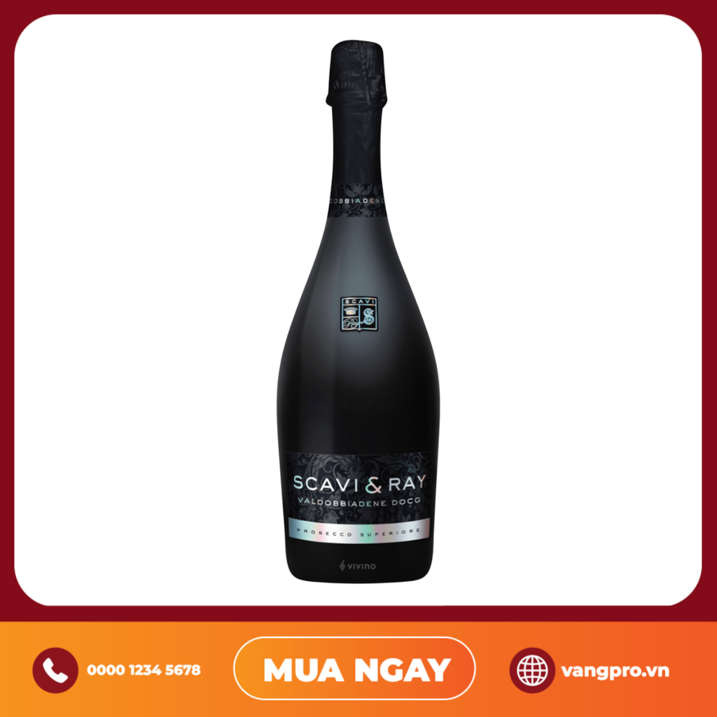VANG NỔ Ý PROSECCO SUPERIORE VALDOBBIADENE SCAVI & RAY DOCG