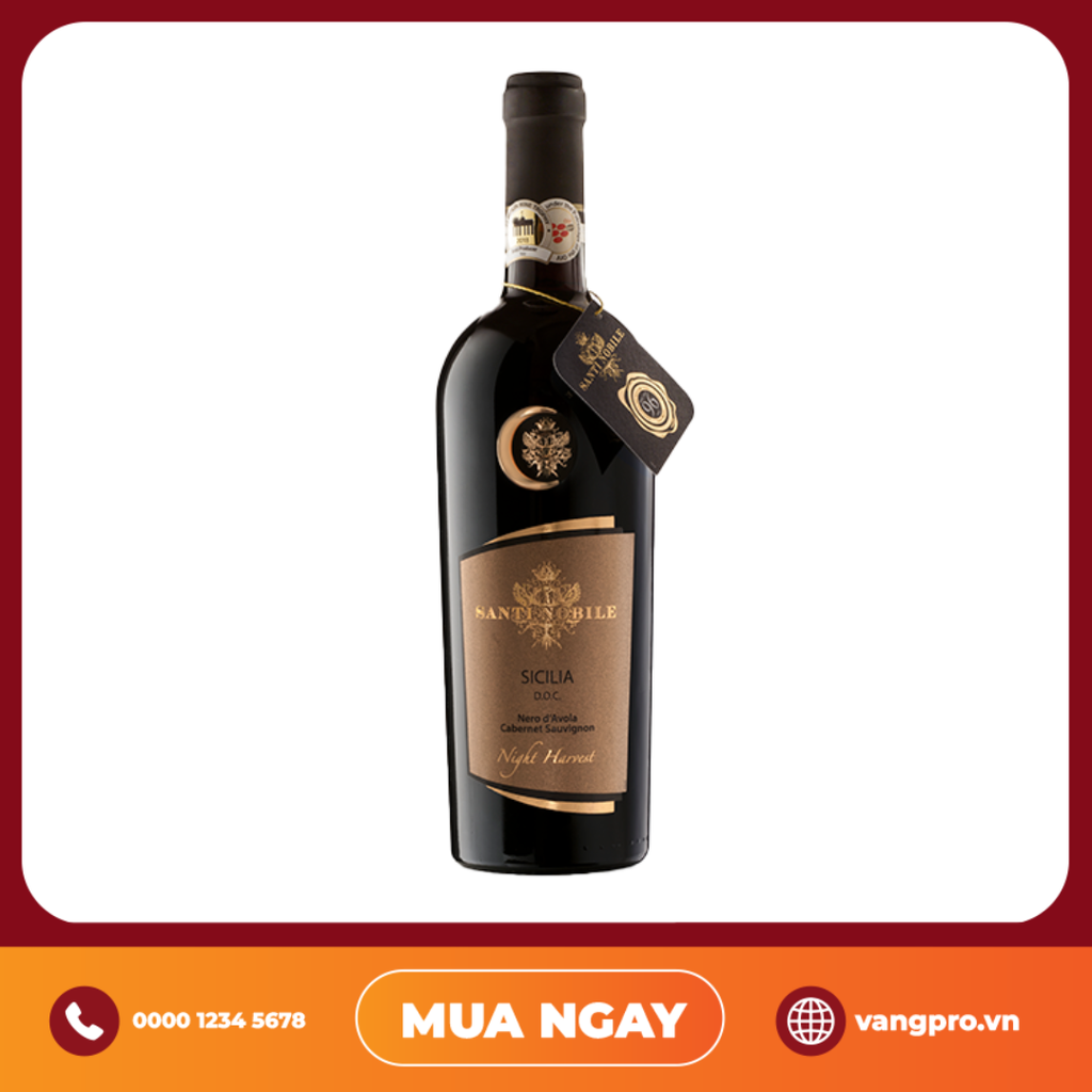 VANG ĐỎ Ý SANTI NOBILE NERO D'AVOLA TERRE SICILIANE