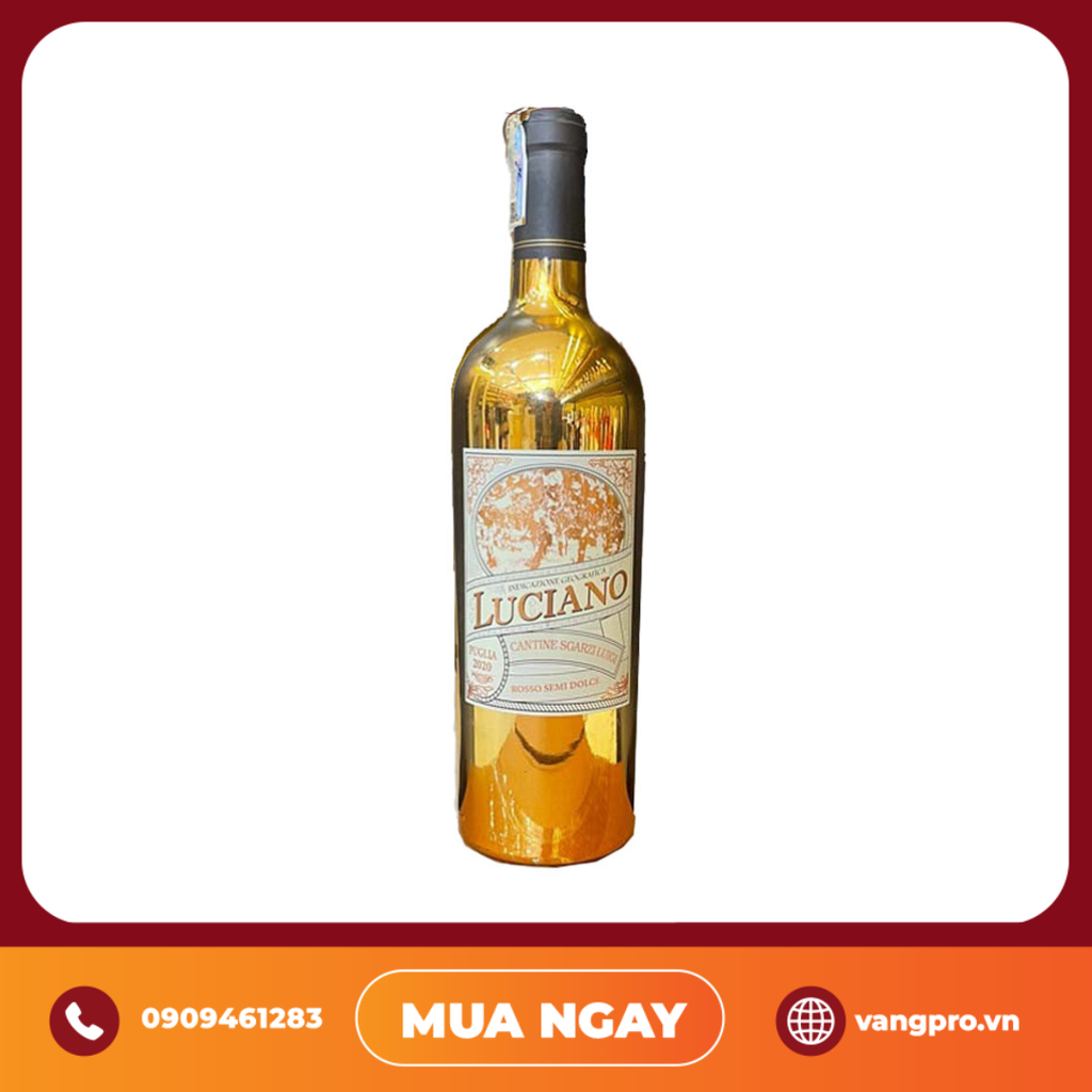 VANG ĐỎ Ý LUCIANO SEMI DOLCE GOLD