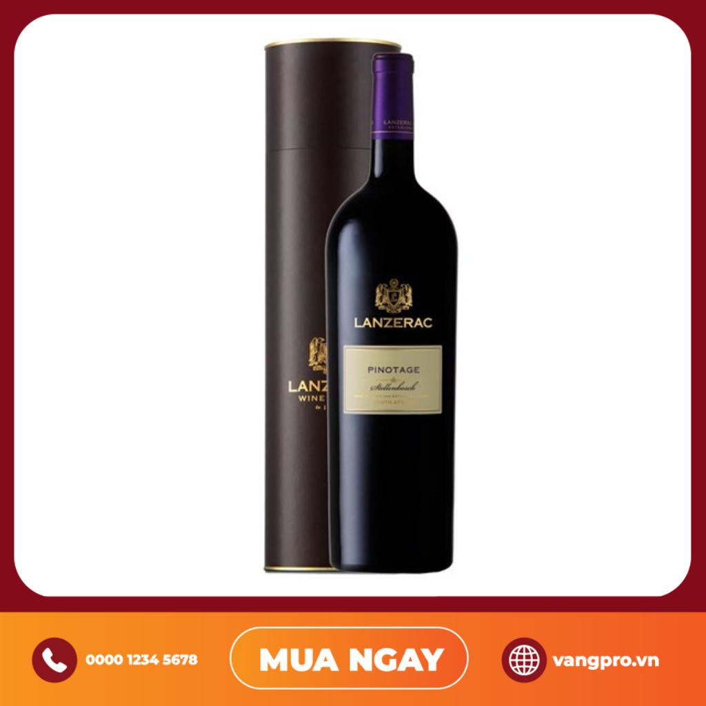 VANG ĐỎ NAM PHI LANZERAC PINOTAGE 1500ML