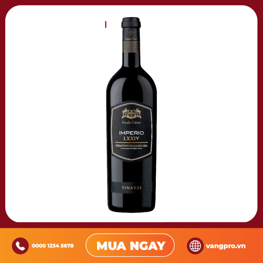 VANG ĐỎ Ý IMPERIO LXXIV PRIMITIVO DI MANDURIA DOP
