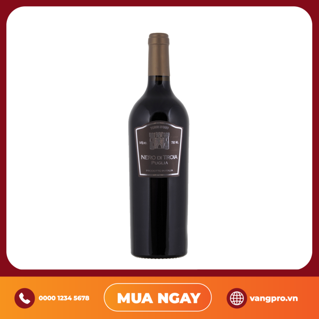 VANG ĐỎ Ý TORRI D'ORO NERO DI TROIA PUGLIA IGT