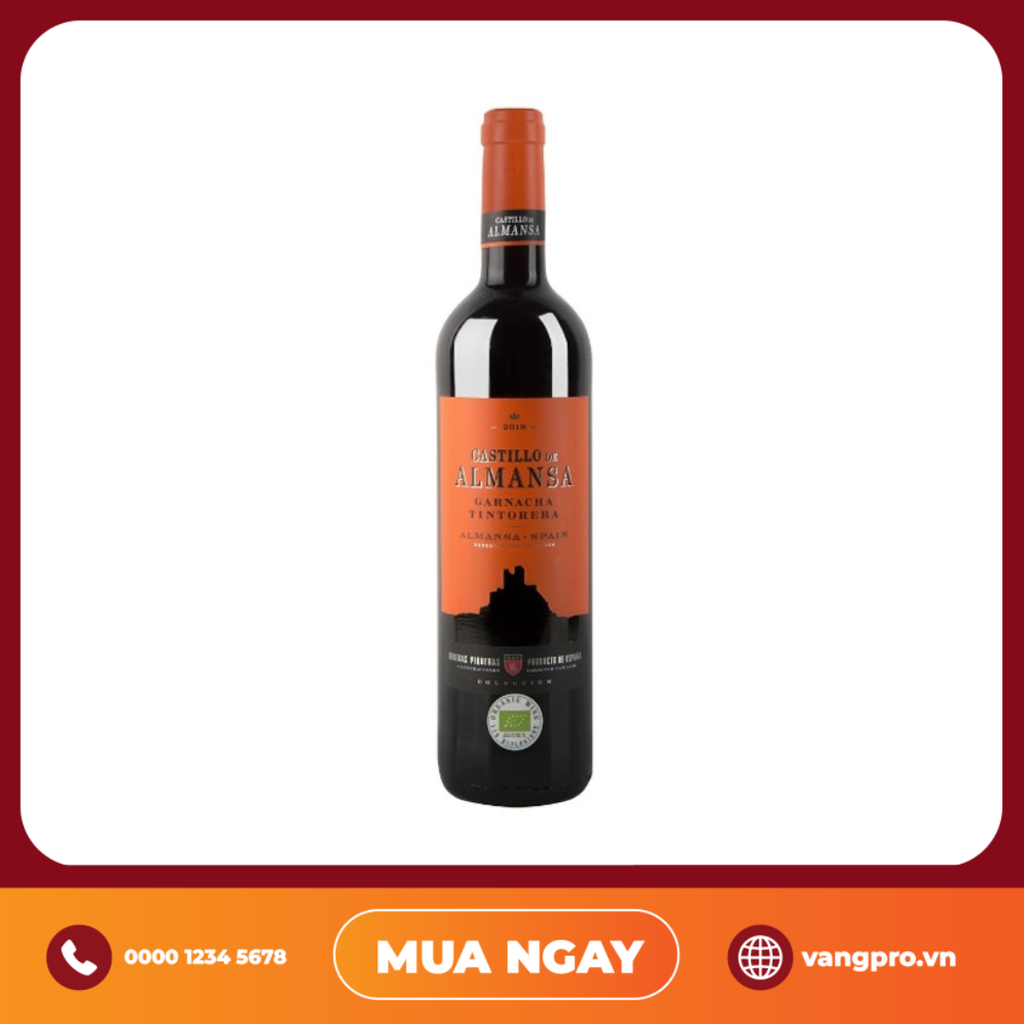 VANG ĐỎ TÂY BAN NHA CASTILLO DE ALMANSA GARNACHA TINTORERA