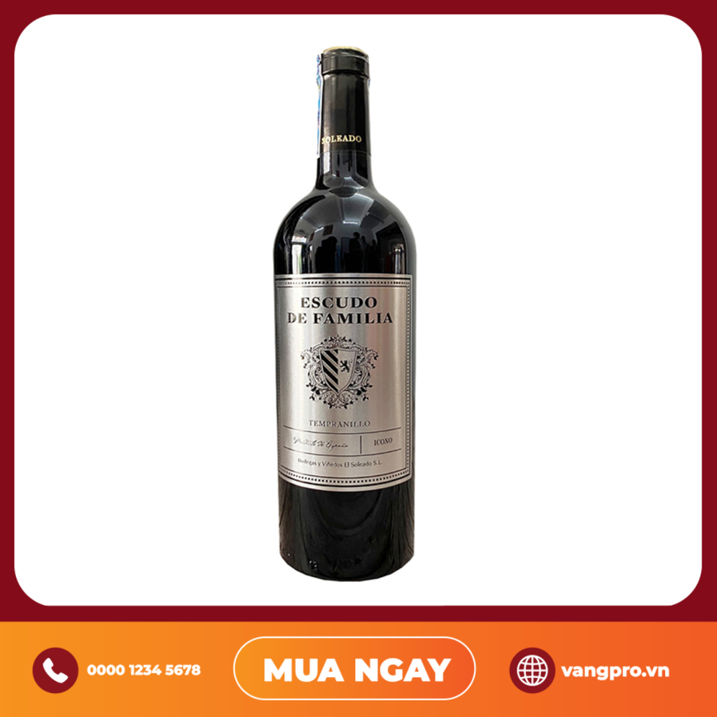 VANG ĐỎ TÂY BAN NHA ESCUDO DE FAMILIA TEMPRANILLO