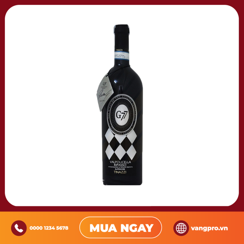 VANG ĐỎ Ý VALPOLICELLA RIPASSO G77
