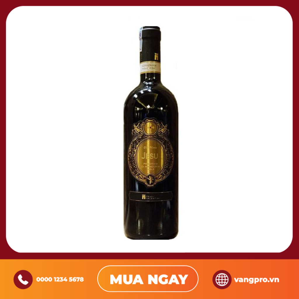 VANG ĐỎ Ý JESU PRIMITIVO DI MANDURIA OLD VINES