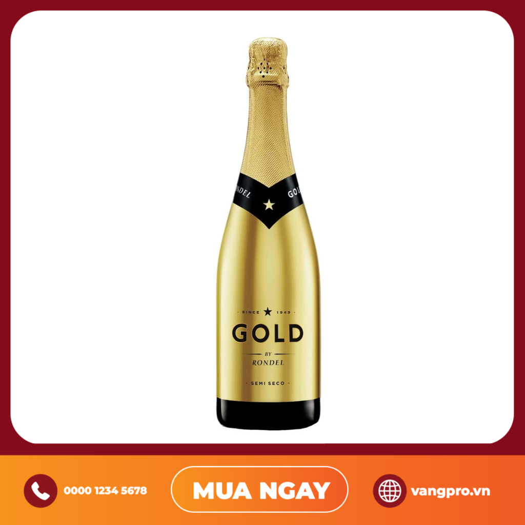 VANG NỔ TÂY BAN NHA RONDEL GOLD CAVA