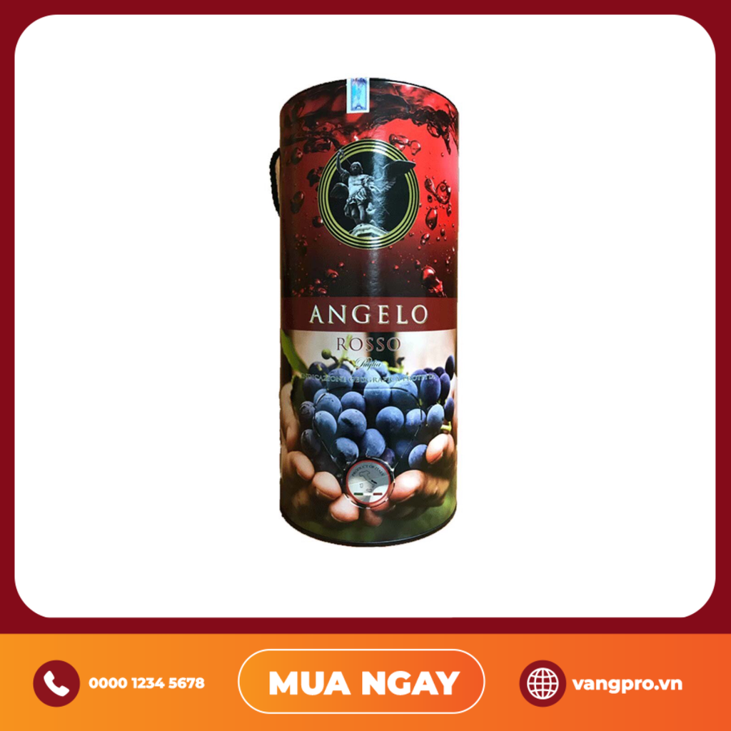 VANG ĐỎ Ý TERRE DI ANGELO BEVANDA AROMATIZZATA BỊCH 3L