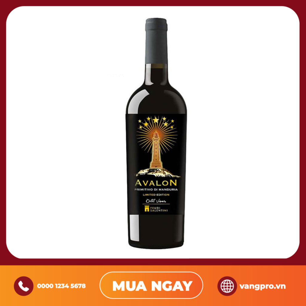 VANG ĐỎ Ý AVALON PRIMITIVO DI MANDURIA