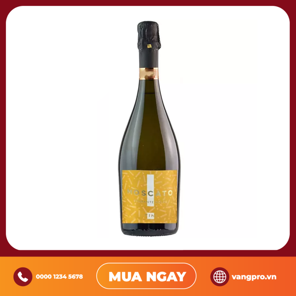 VANG NỔ Ý MOSCATO TINI SPUMANTE DOLCE IGT