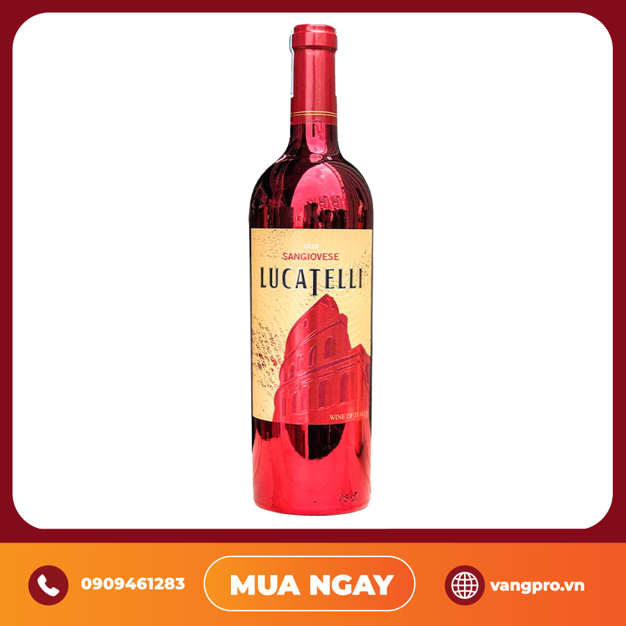 VANG ĐỎ Ý LUCATELLI SANGIOVESE PHIÊN BẢN ĐẶC BIỆT (ĐỎ)