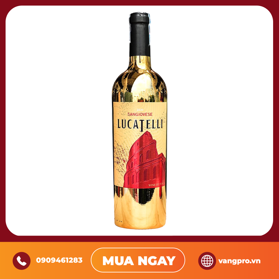 VANG ĐỎ Ý LUCATELLI SANGIOVESE PHIÊN BẢN ĐẶC BIỆT (VÀNG)