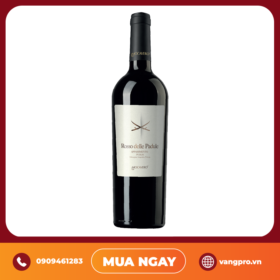 VANG ĐỎ Ý MOCAVERO ROSSO DELLE PADULE APPASSIMENTO I.G.P
