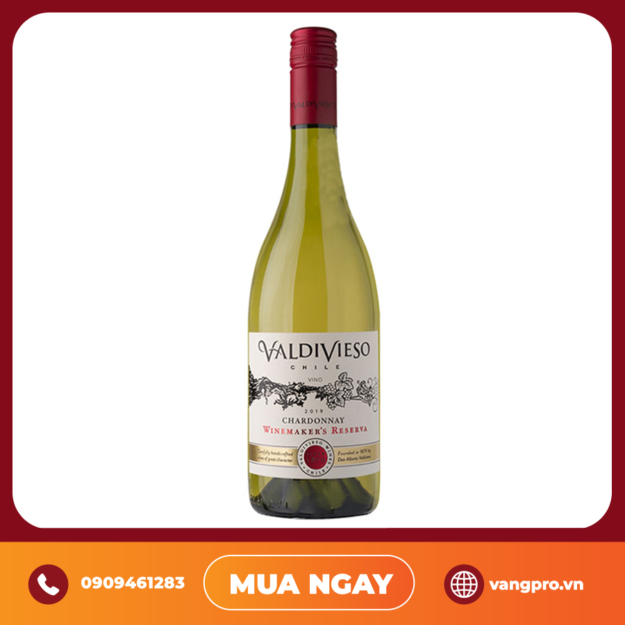 VANG TRẮNG CHILE VALDIVIESO WINEMAKER RESERVA SAUVIGNON BLANC CHARDONNAY