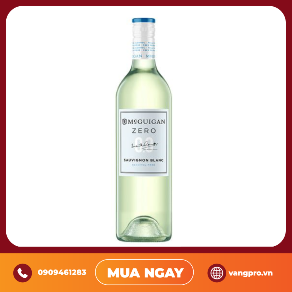 VANG TRẮNG ÚC MCGUIGAN ZERO KHÔNG CỒN