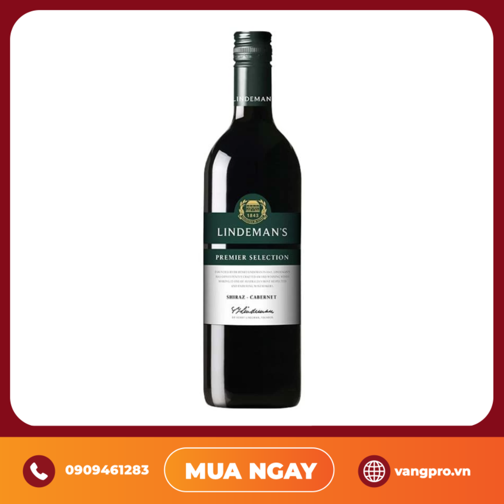 VANG ĐỎ ÚC LINDEMAN'S PREMIER SELECTION SHIRAZ CABERNET