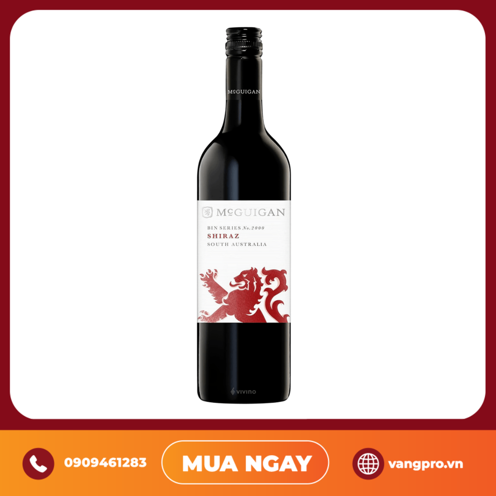 VANG ĐỎ ÚC BIN 2000 MCGUIGAN SHIRAZ